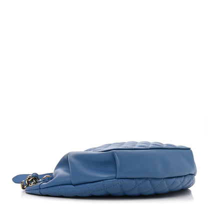 Chanel Lambskin Quilted Bi Waist Bag Pack Blue 4 of 10