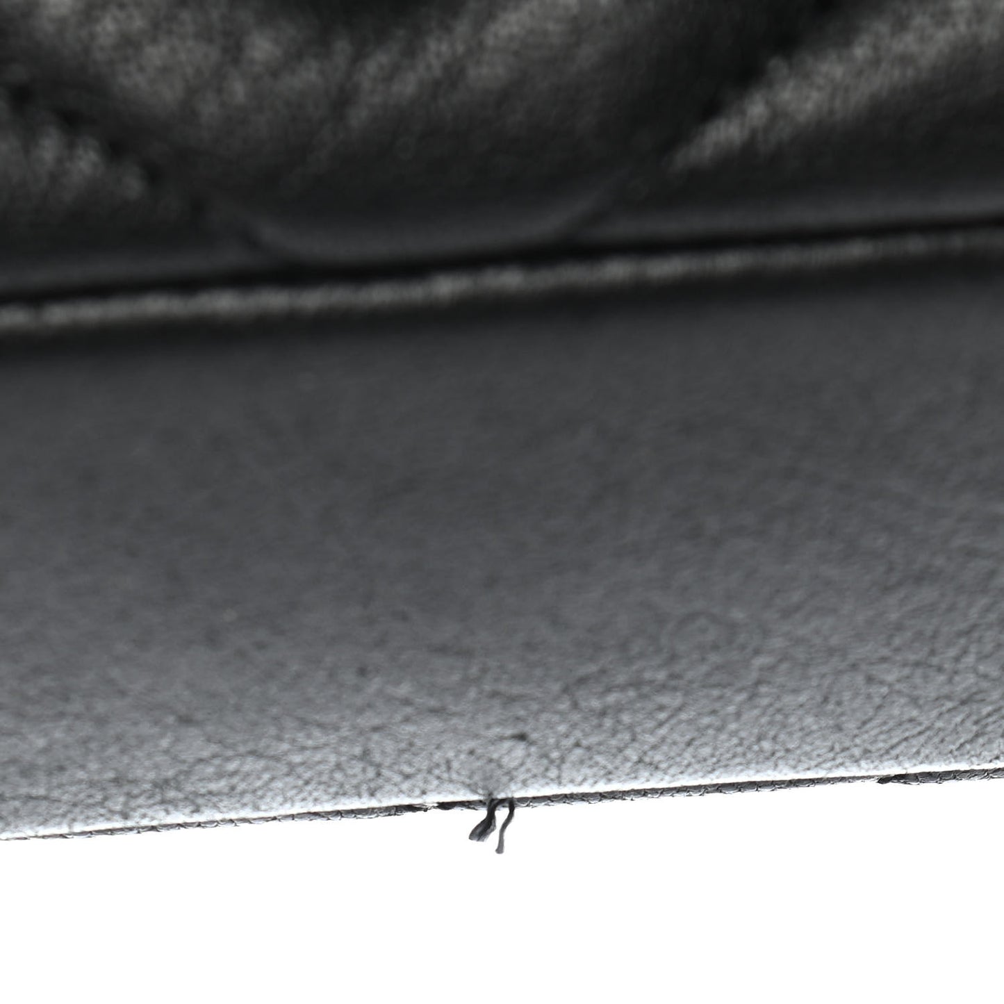 Sheepskin Matelasse Chevron Monogram Monochrome Medium College Bag Black