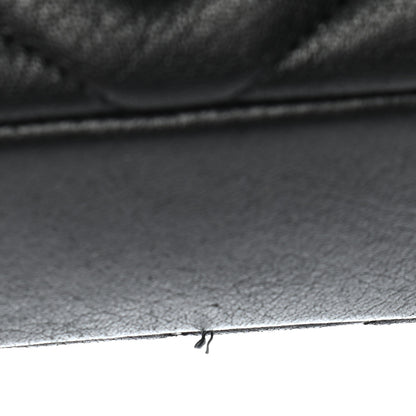 Saint Laurent Sheepskin Matelasse Chevron Monogram Monochrome Medium College Bag Black 10 of 10