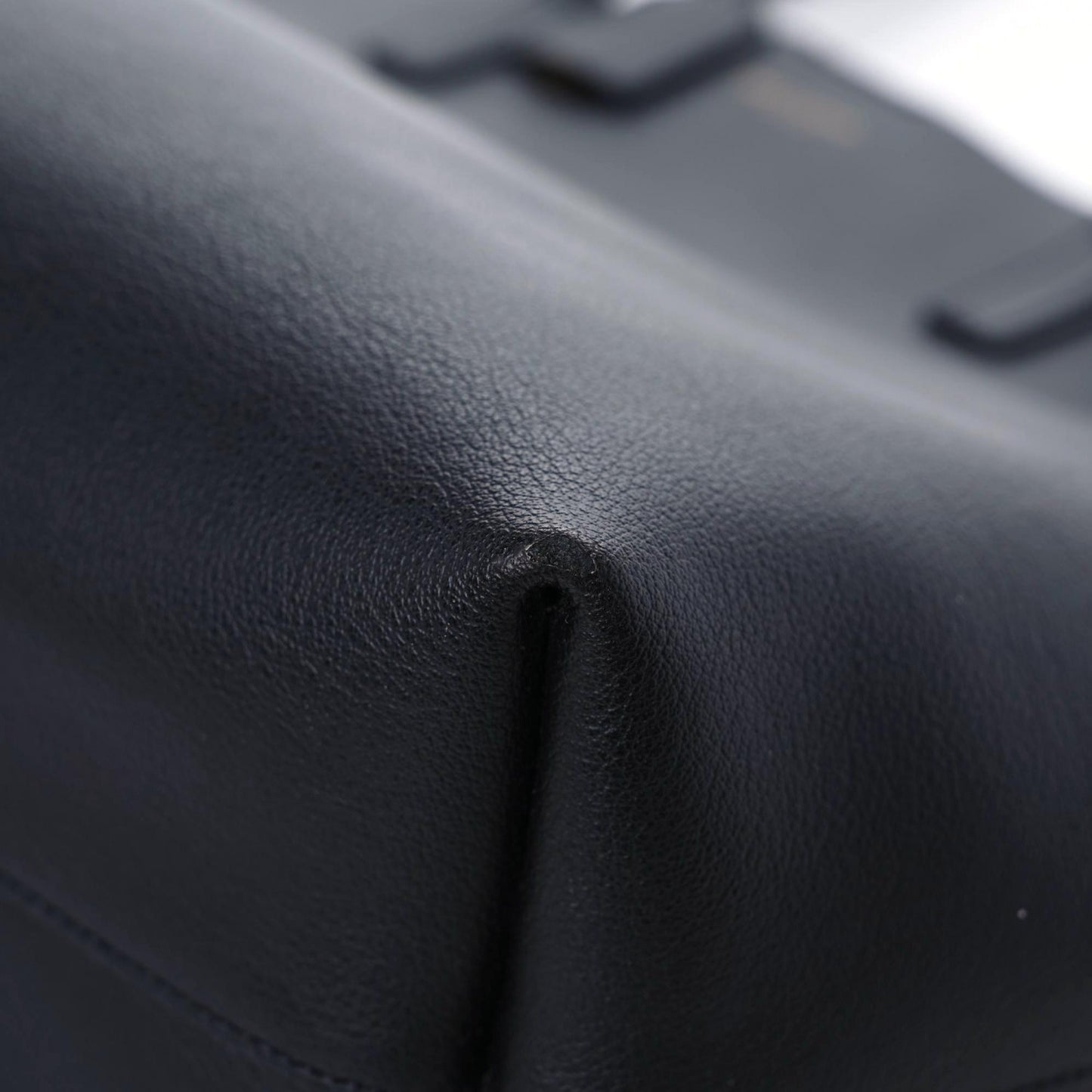 Calfskin Large Shopping Tote Black