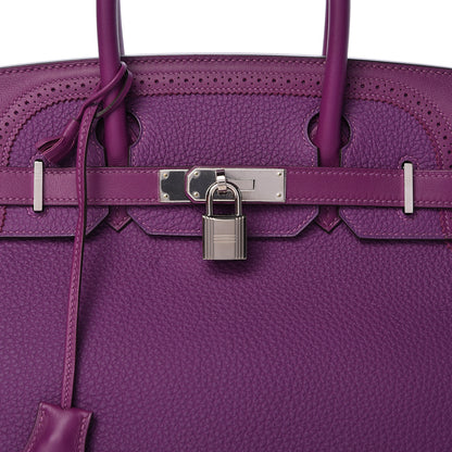 Hermes Togo Swift Ghillies Birkin 30 Anemone 35 of 36