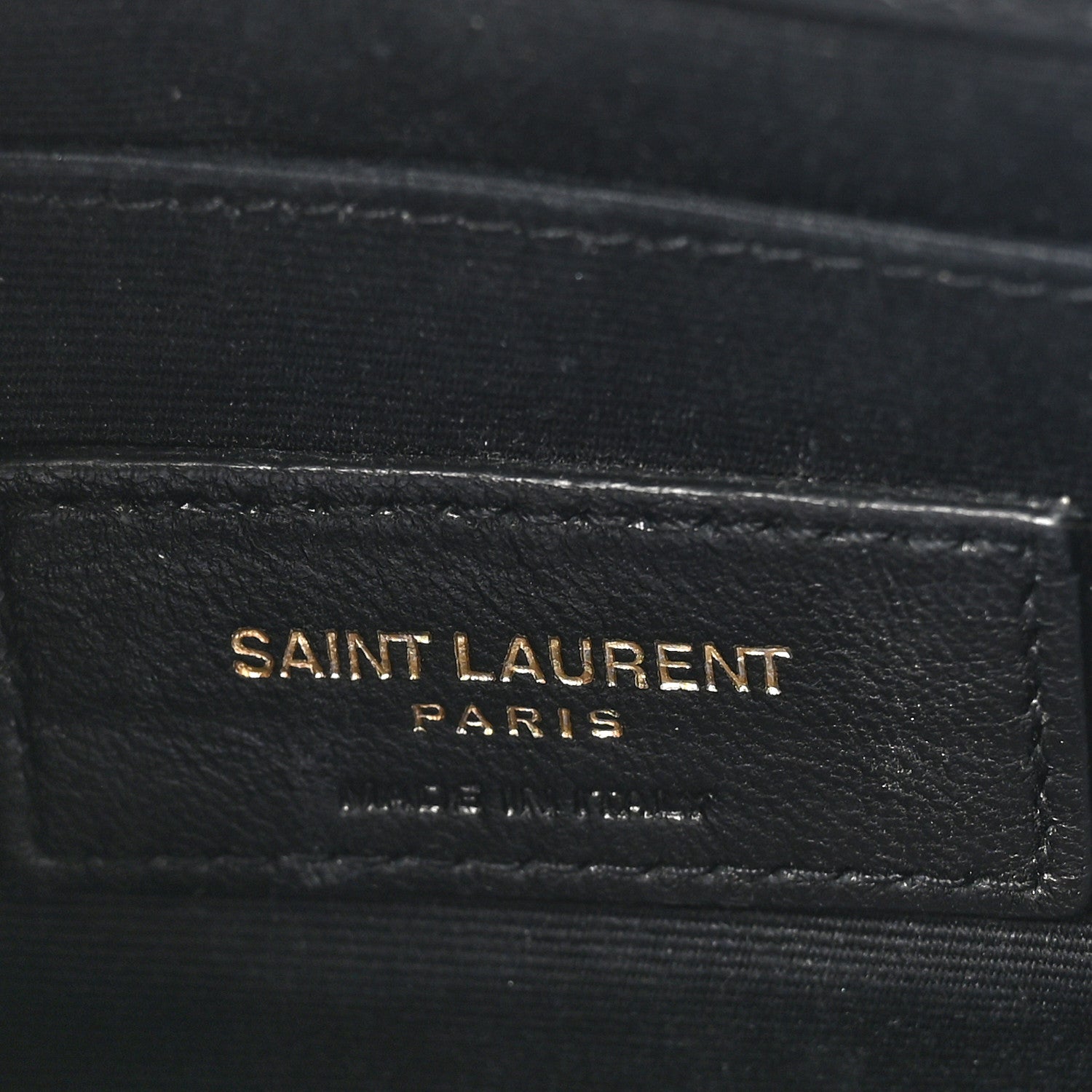 Saint Laurent Calfskin Matelasse Chevron Monogram A5 Wristlet Black 7 of 8