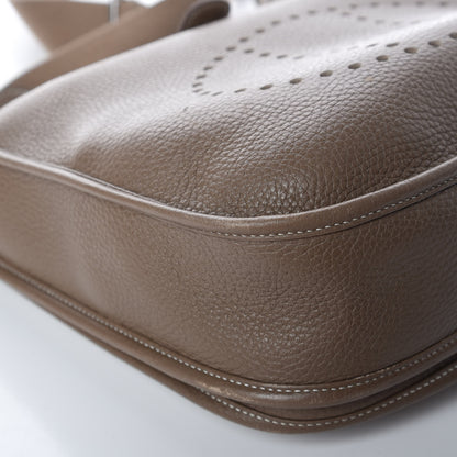 Hermes Taurillon Clemence Evelyne III PM Etoupe 13 of 16