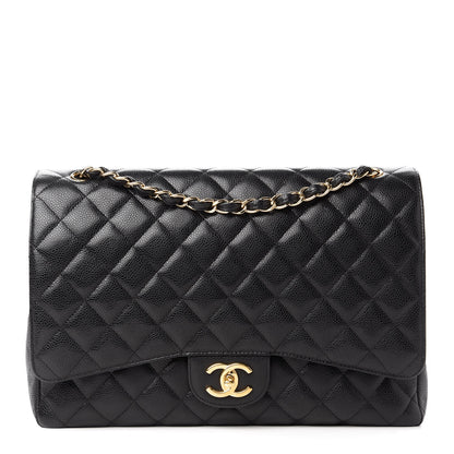 Chanel Caviar Quilted Maxi Double Flap Black 1 of 10