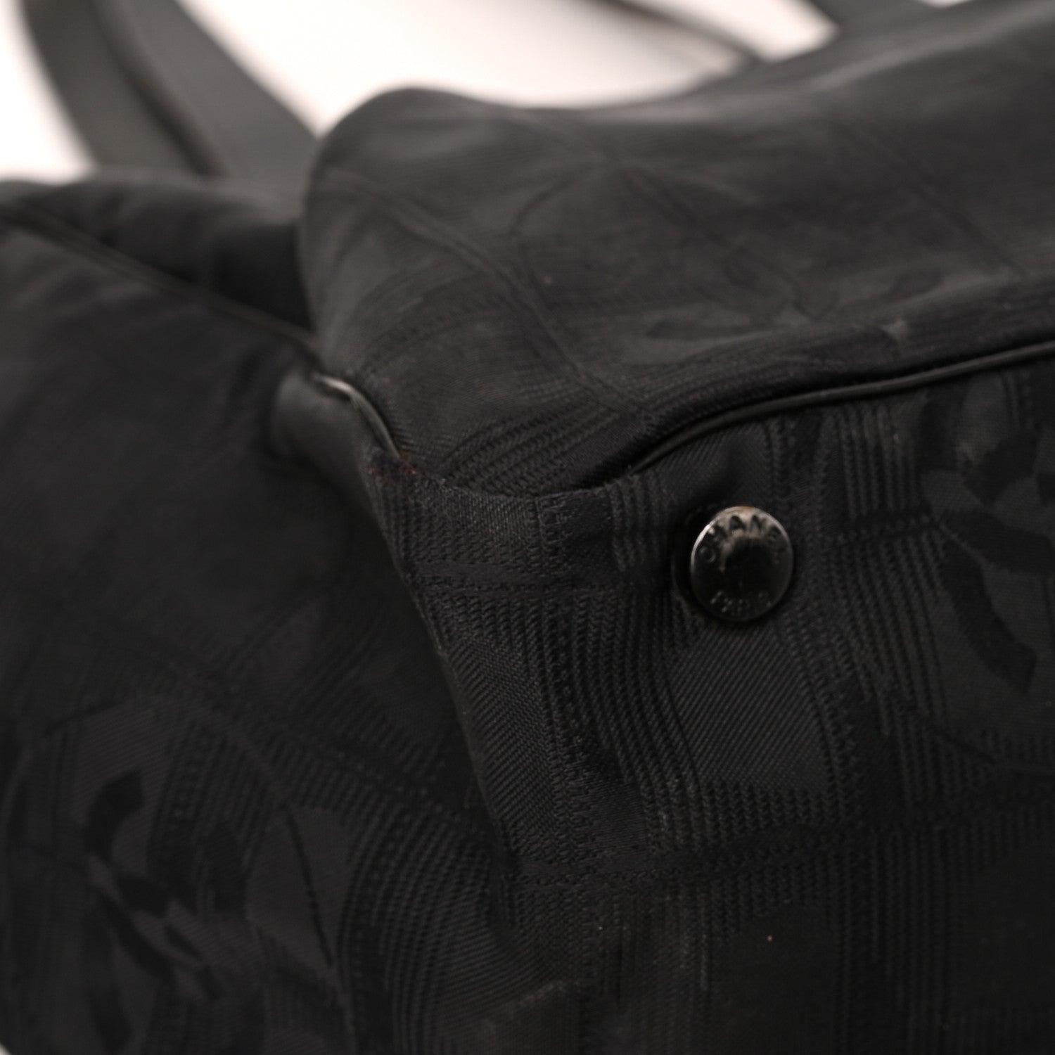 Chanel Nylon Medium Travel Tote Black 9 of 15