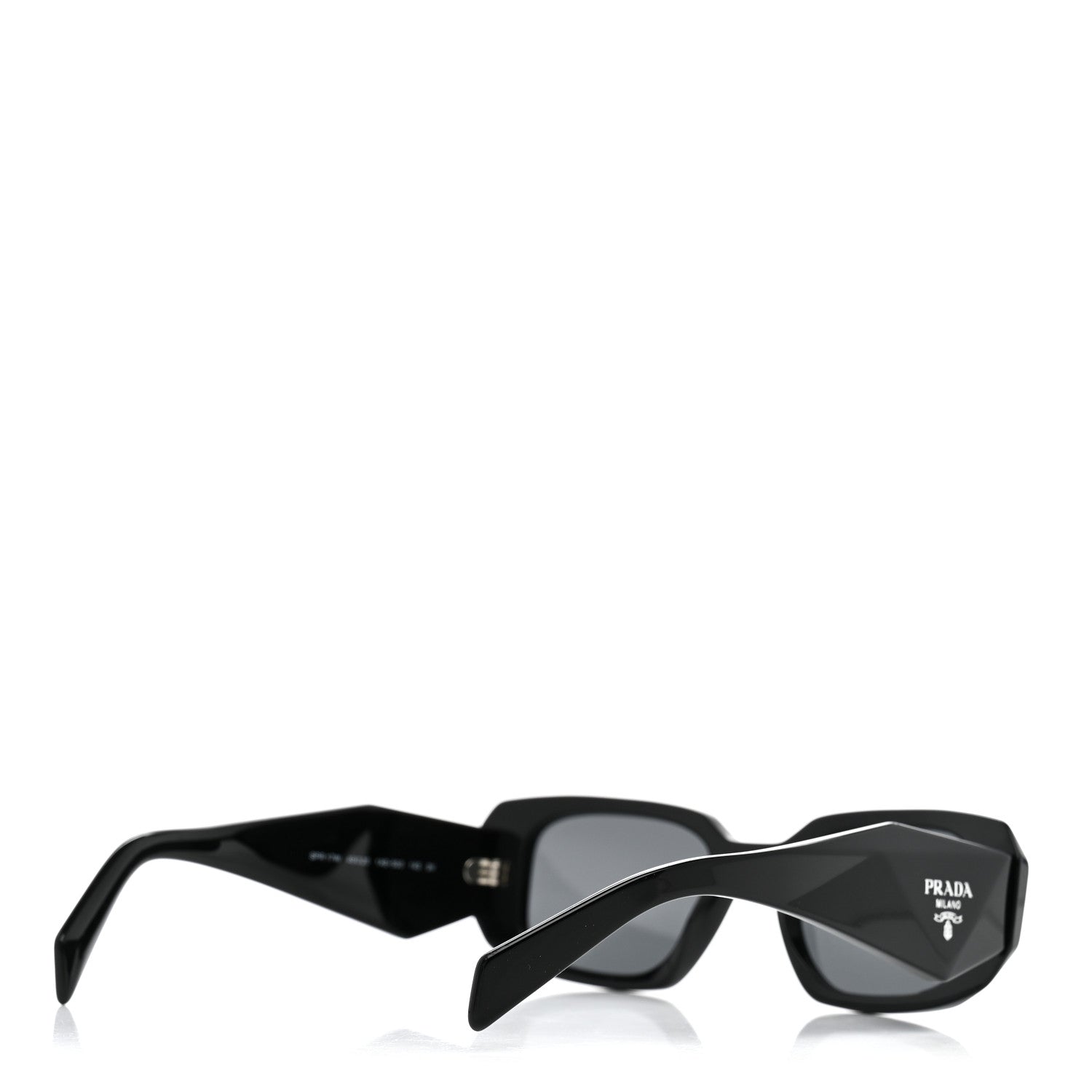 Prada Acetate Symbole Sunglasses SPR 17W Black 4 of 8