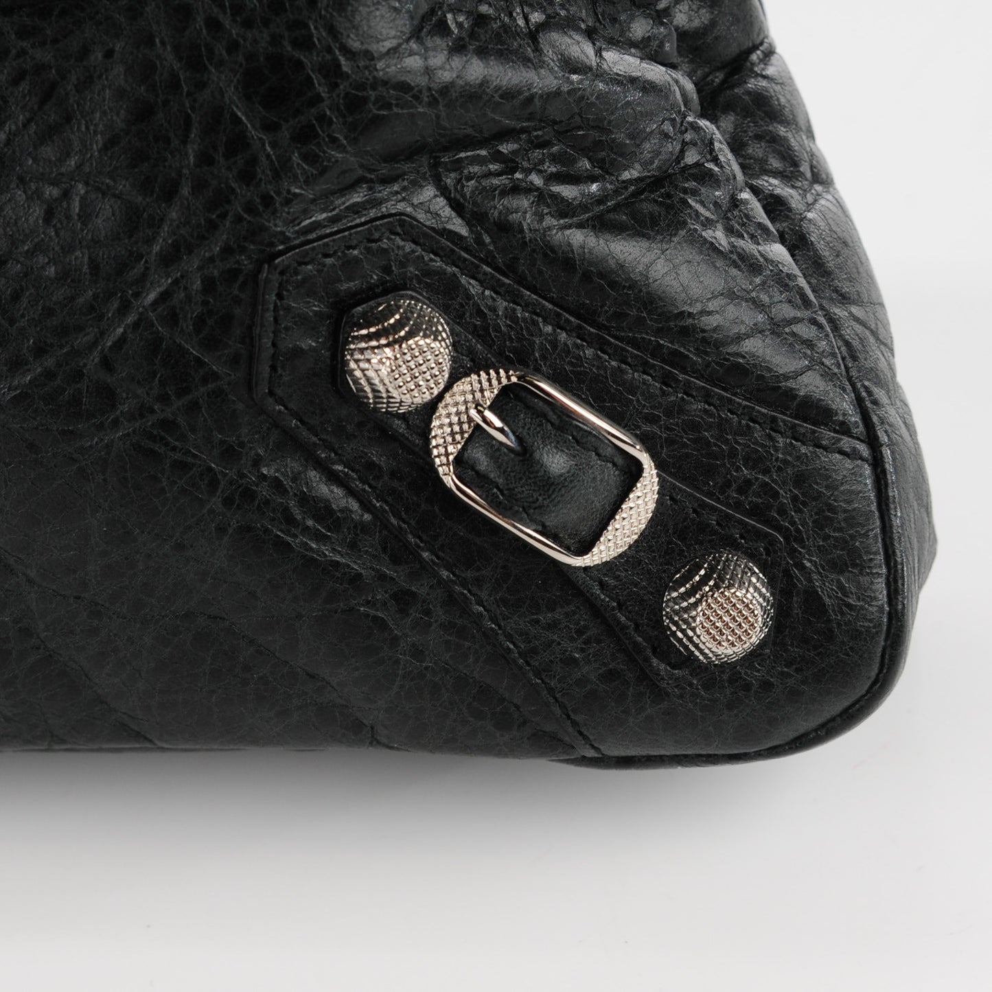 Agneau Giant 12 Silver Hardware First Black
