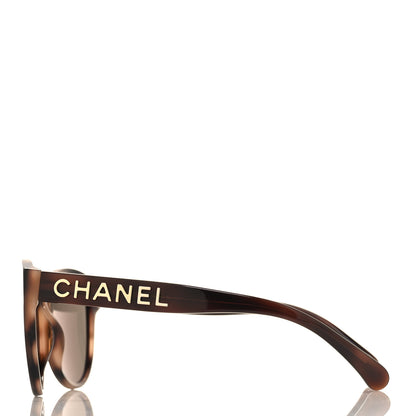 Chanel Acetate Pantos Logo Sunglasses 5458 Tortoise Brown 3 of 8