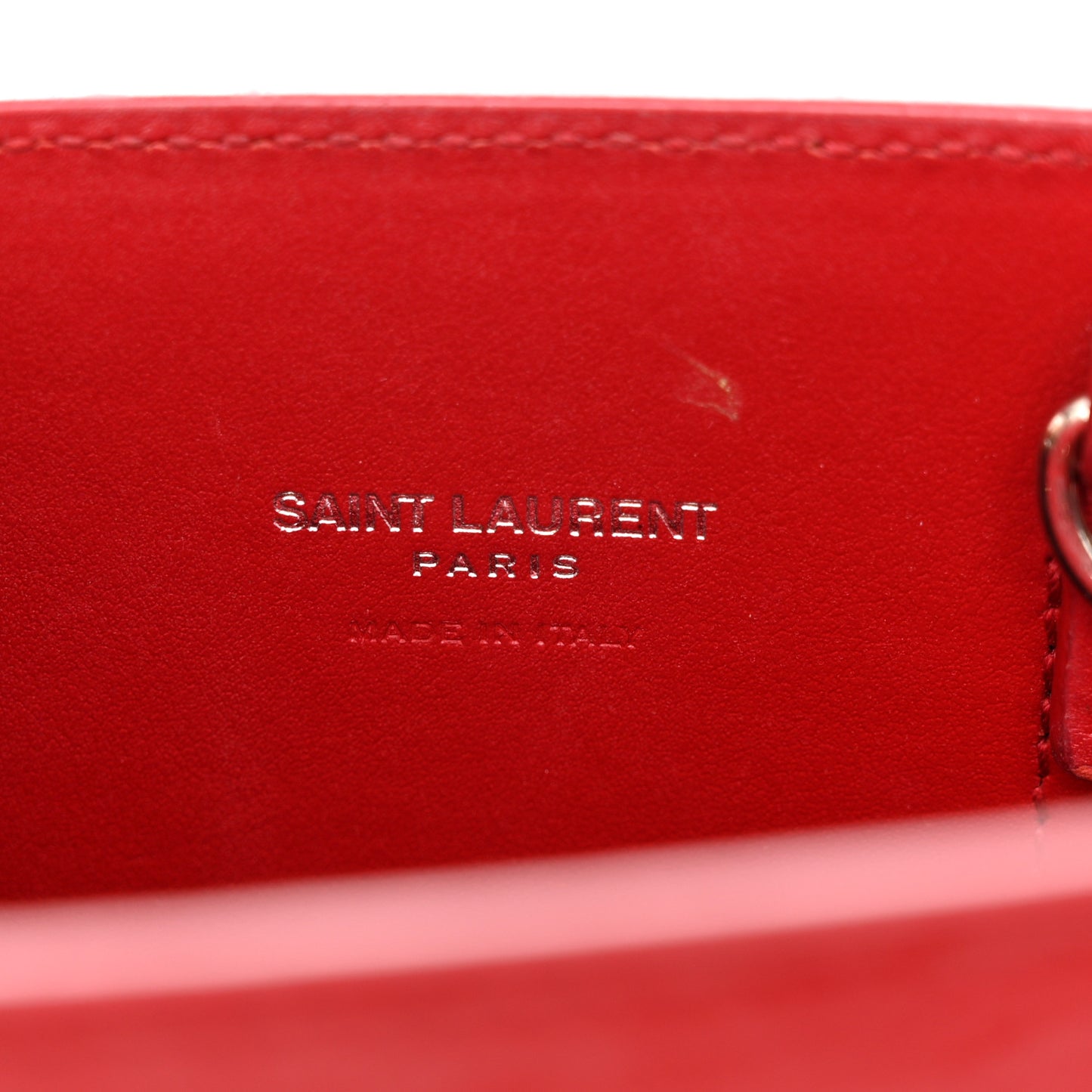 Calfskin Crocodile Embossed Nano Sac De Jour Red
