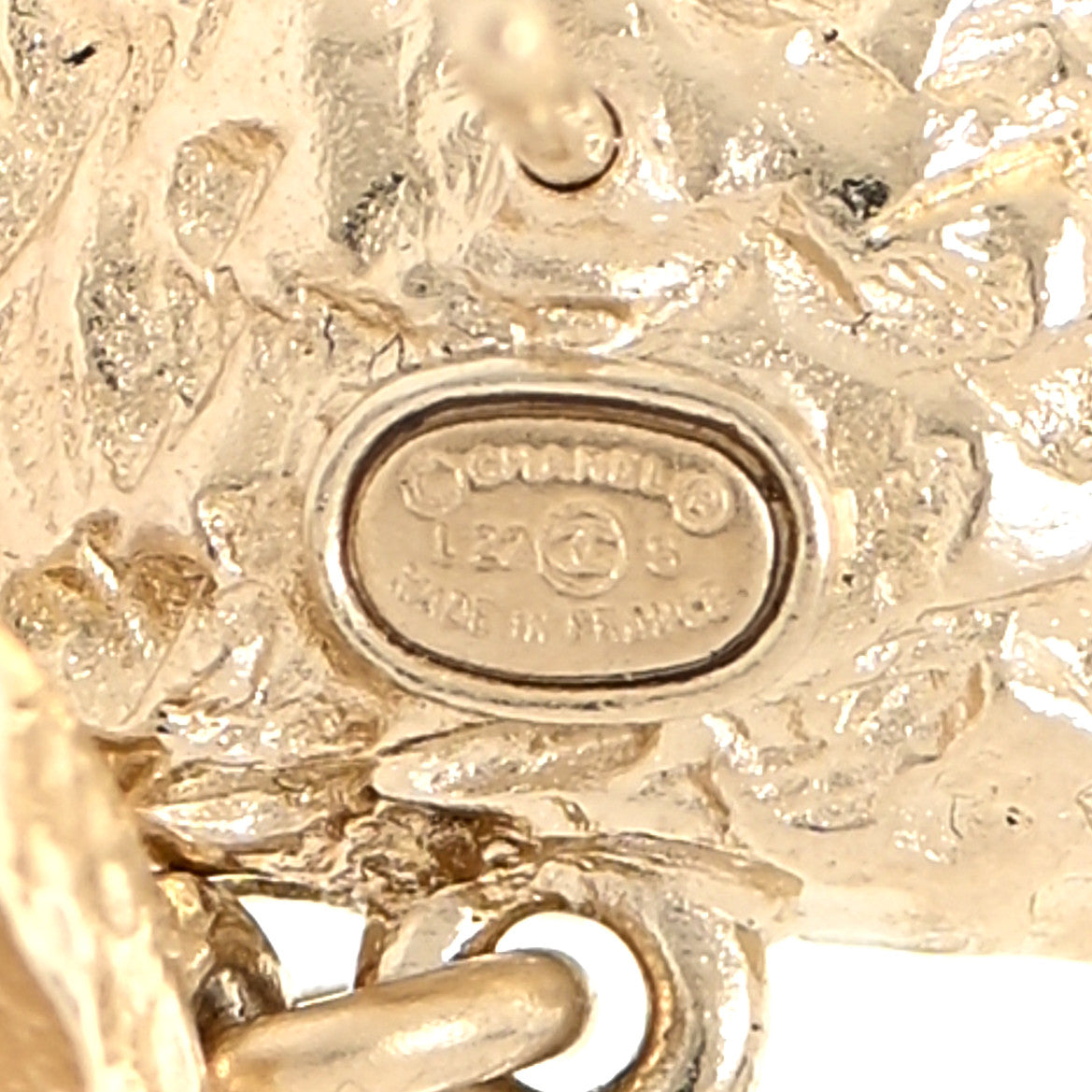 Chanel Iridescent Baguette Crystal CC Drop Earrings Gold 4 of 5