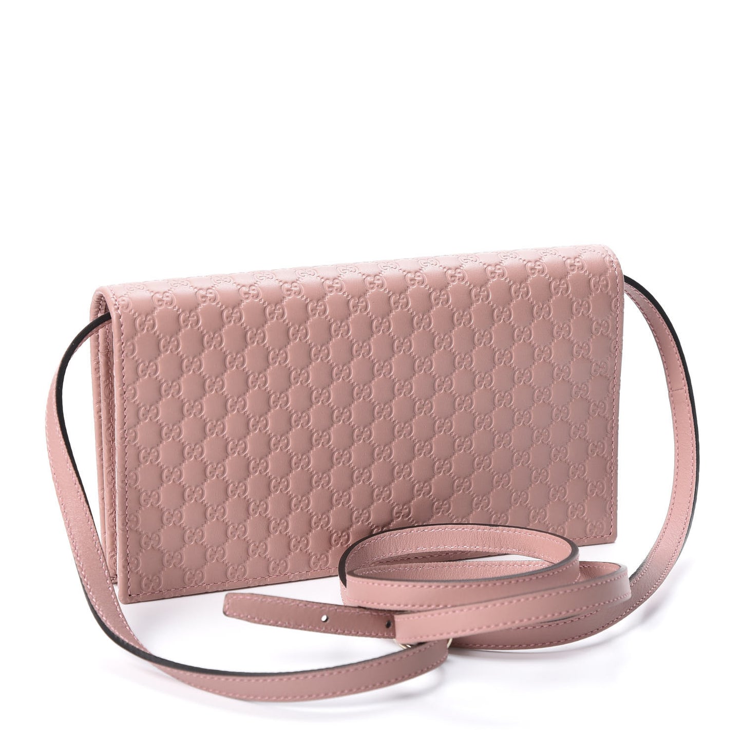 Microguccissima Crossbody Wallet Soft Pink
