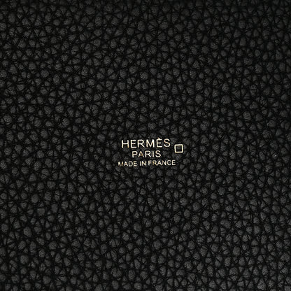 Hermes Taurillon Clemence Matte Alligator Picotin Lock Touch 18 PM Black 6 of 11