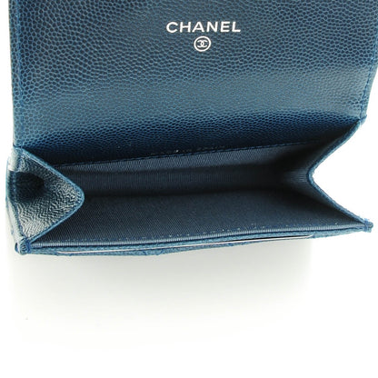 Chanel Caviar Quilted Card Holder Blue 6 of 8