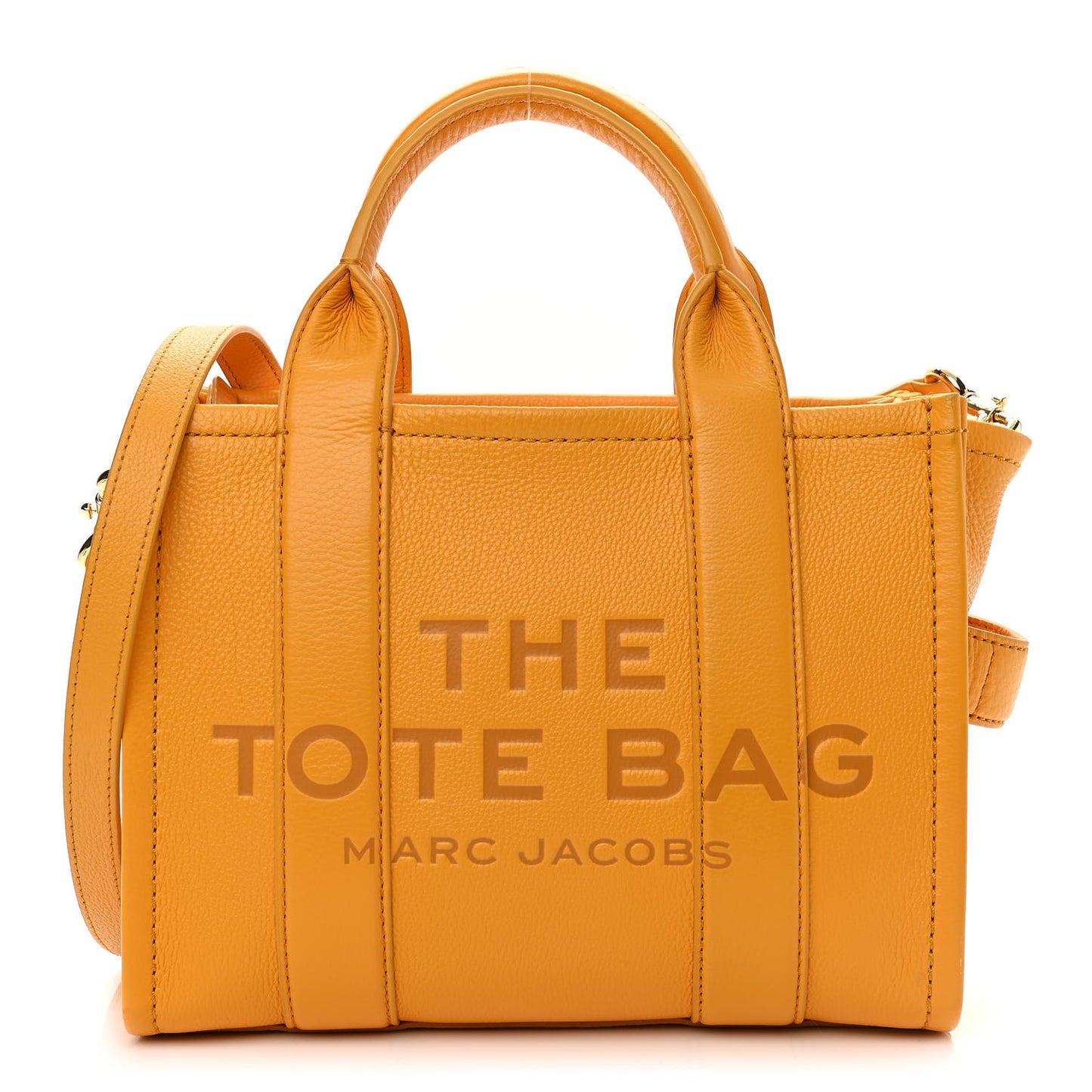 Grained Calfskin Small The Tote Bag Artisan Gold
