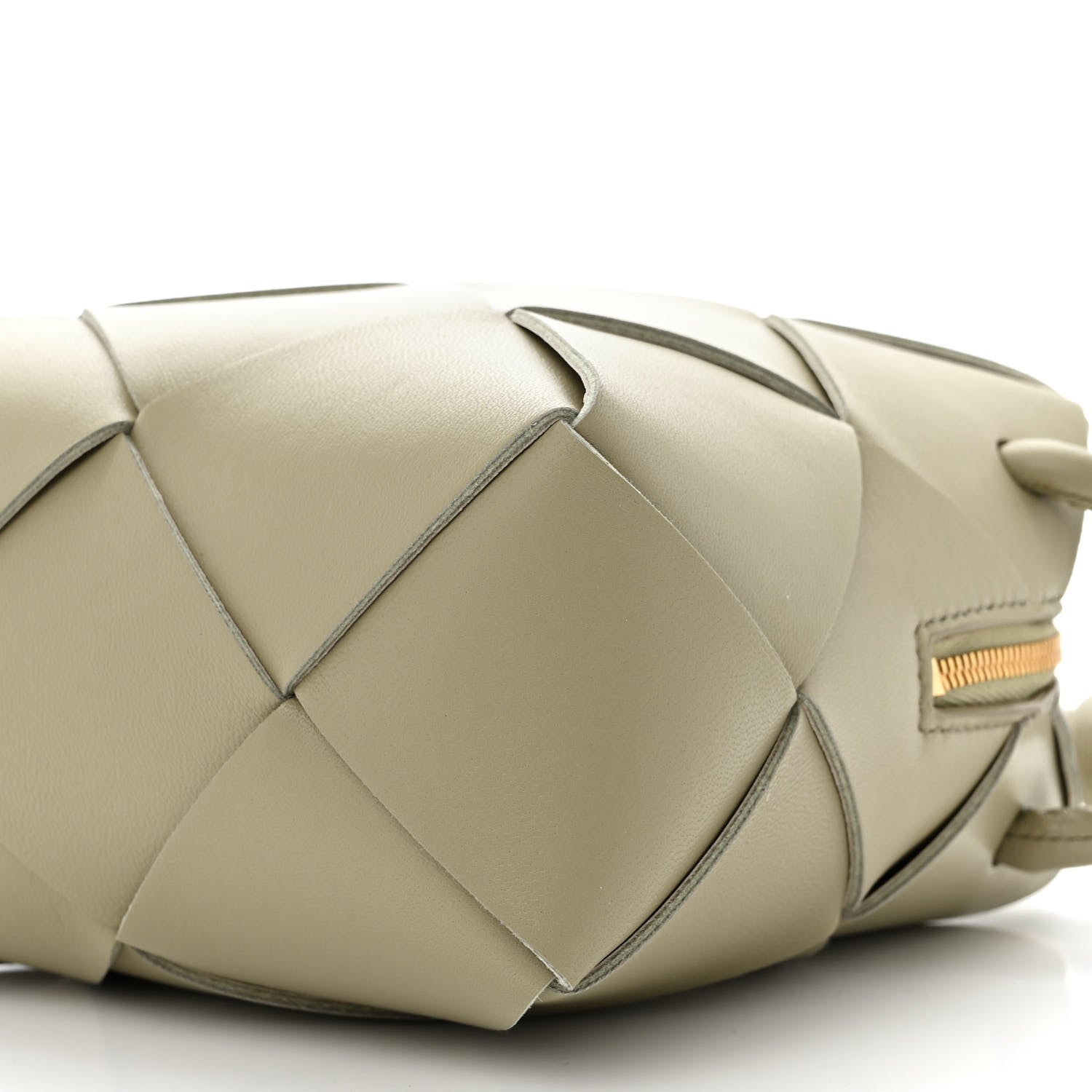 Bottega Veneta Lambskin Maxi Intrecciato Mini Cassette Camera Bag Travertine 9 of 9