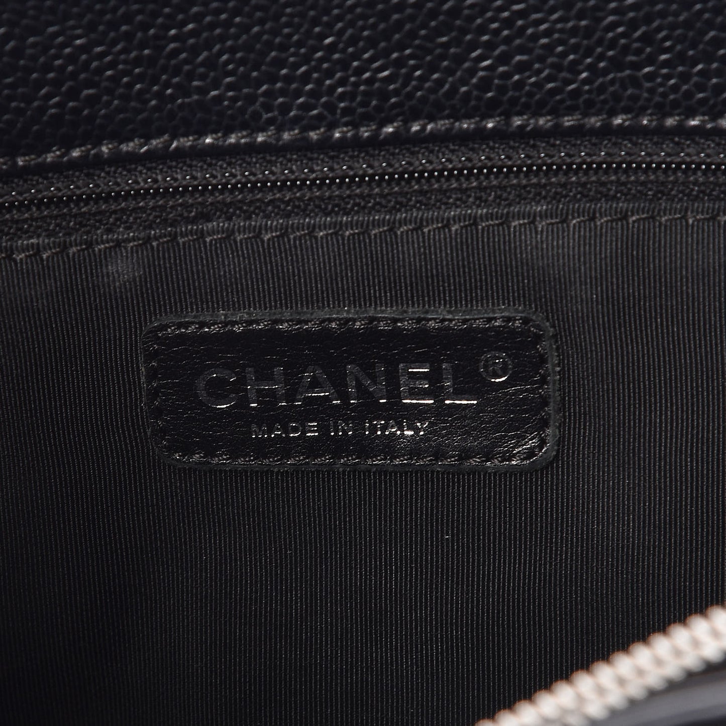Caviar Quilted Grand Shopping Tote GST Black