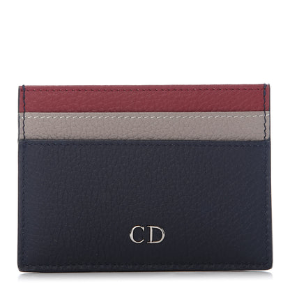 Christian Dior Homme Card Holder Blue Red 1 of 8
