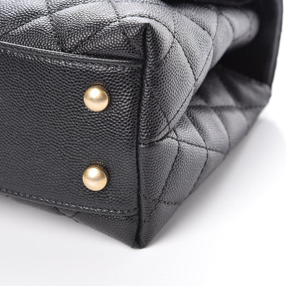 Chanel Caviar Quilted Mini Coco Handle Flap Black 9 of 10