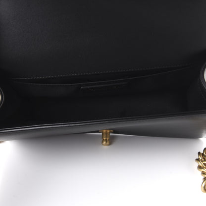 Chanel Calfskin Medium Boy Logo Top Handle Flap Black 5 of 11