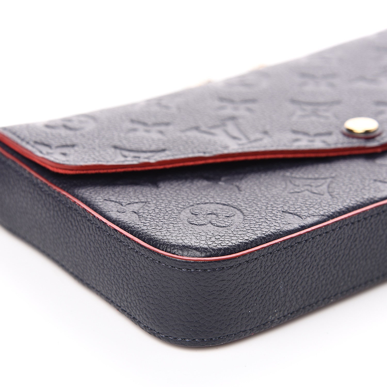 Louis Vuitton Empreinte Pochette Felicie Chain Wallet Marine Rouge 10 of 12