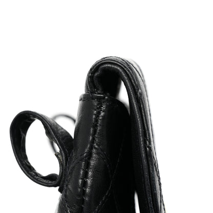 Chanel Lambskin Diamond Stitched Flap Waist Belt Bag 70 28 Black 18 of 19
