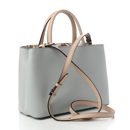 Fendi Vitello Cruise Monster Studded Petite 2Jours Tote Grigio Perla Amido Multicolor 3 of 10