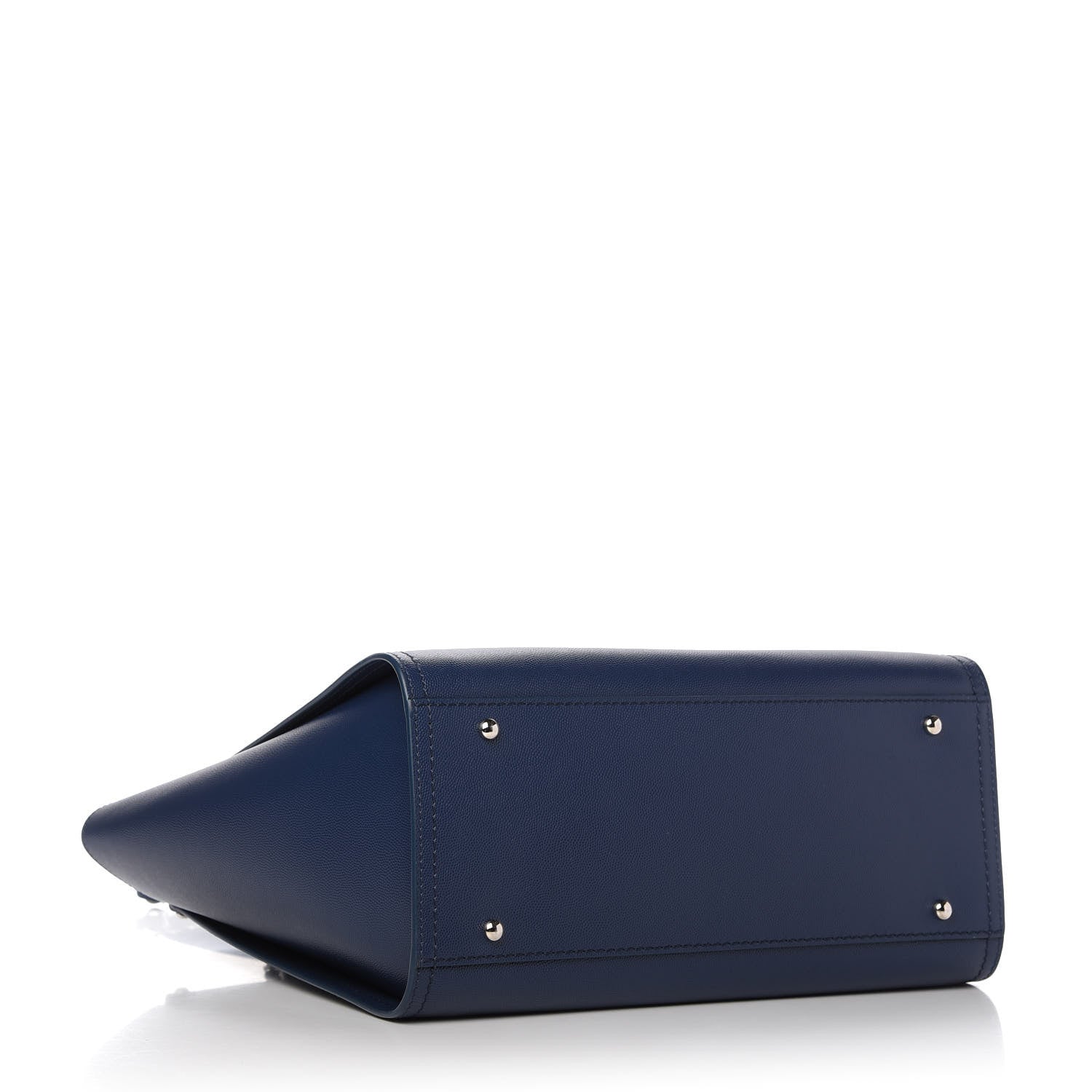 Chanel Caviar Small Studded Deauville Tote Navy 5 of 11