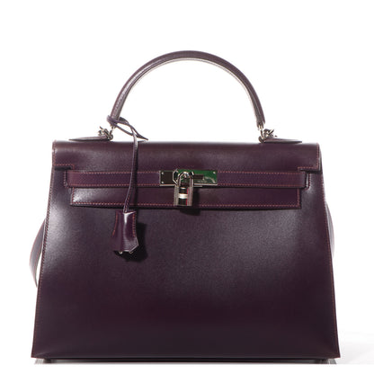 Hermes Box Kelly Sellier 32 Raisin 1 of 8