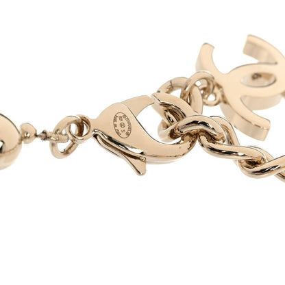 Chanel Metal Beaded CC Bracelet Gold 4 of 6