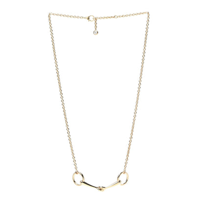 Hermes 18K Rose Gold Diamond TPM Filet d'Or Necklace LG 3 of 7