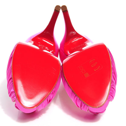 Christian Louboutin Crepe Satin Lady Gres 120 Pumps 36 Hot Pink 5 of 7
