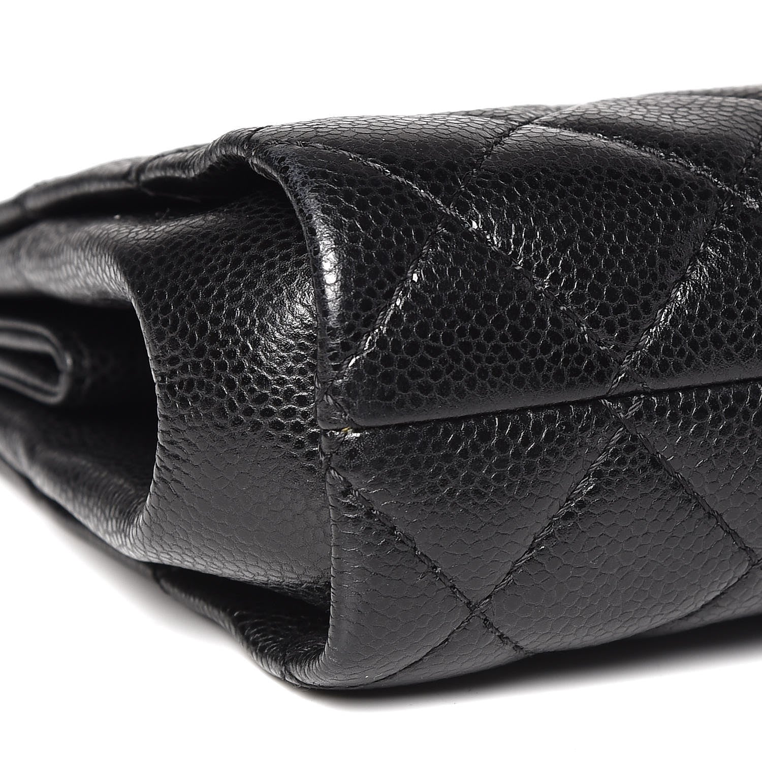 Chanel Caviar Quilted CC Large Clutch Black 8 of 9