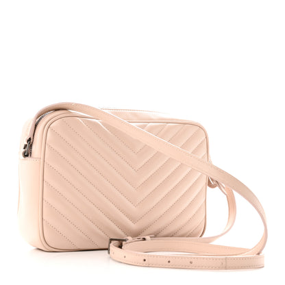 Saint Laurent Calfskin Matelasse Monogram Lou Camera Bag Marble Pink 3 of 10