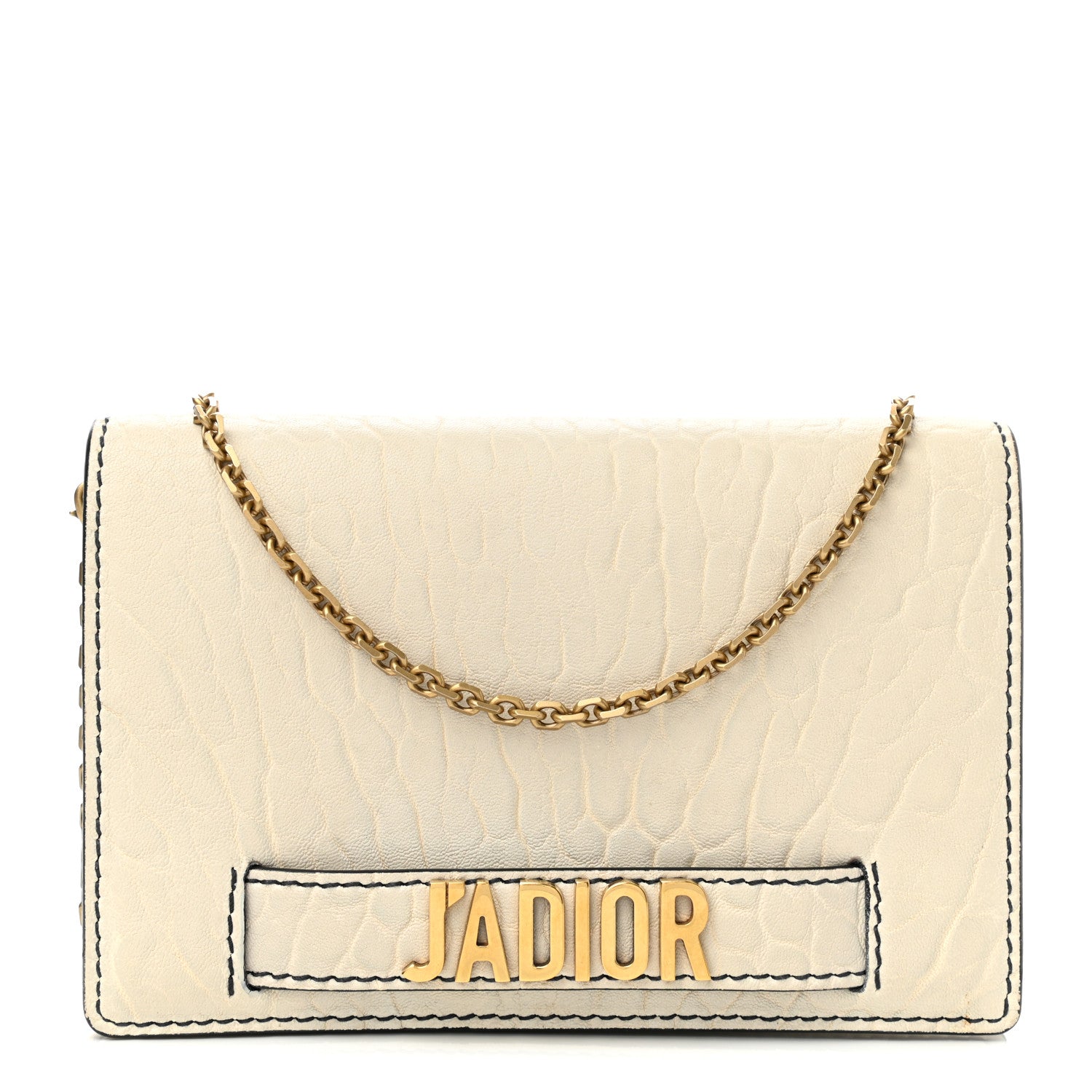 Christian Dior Canyon Grained Lambskin Mini J'Adior Chain Flap Bag White 1 of 9