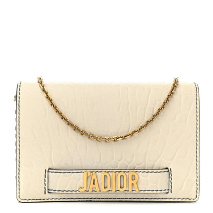 Christian Dior Canyon Grained Lambskin Mini J'Adior Chain Flap Bag White 1 of 9