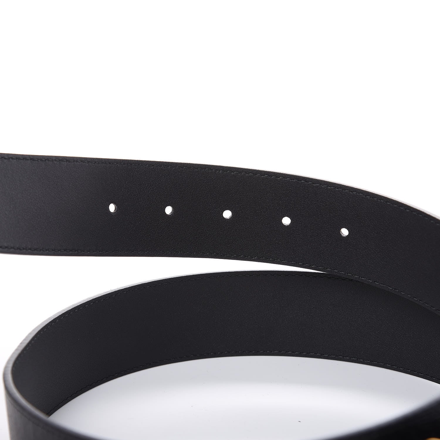 Gucci Textured Calfskin Double G 40mm Belt 90 36 Black 4 of 7