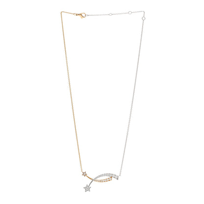 Chanel 18K White Yellow Gold Diamond Etoile Filante Necklace 3 of 5