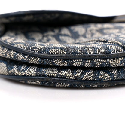 Christian Dior Monogram Saddle Bag Blue 8 of 14