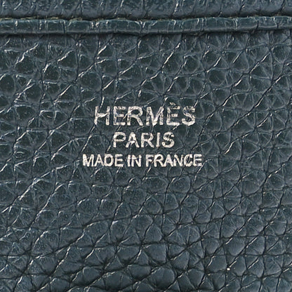 Hermes Taurillon Clemence Evelyne III PM Vert Fonce 6 of 10