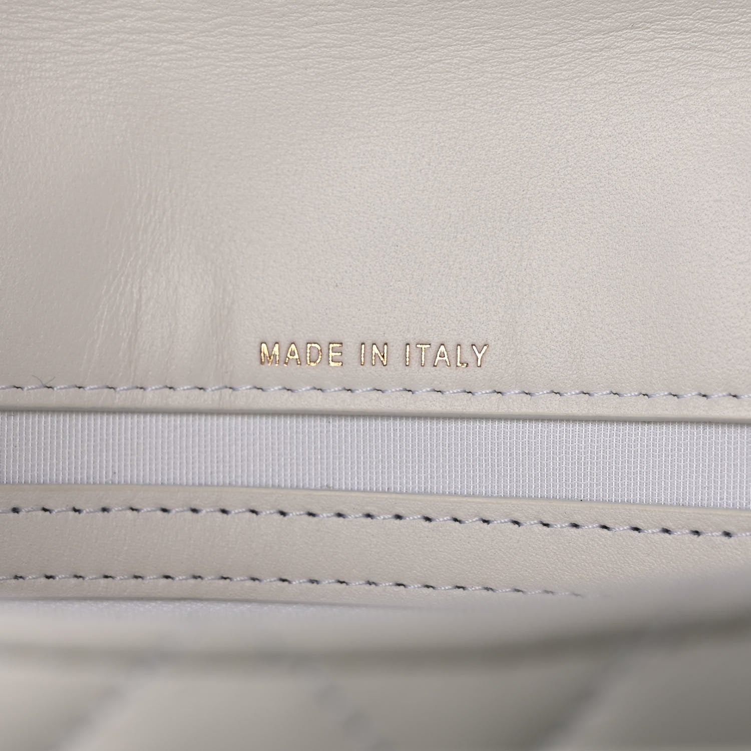 Chanel Calfskin Quilted Enchained Clutch White 7 of 7