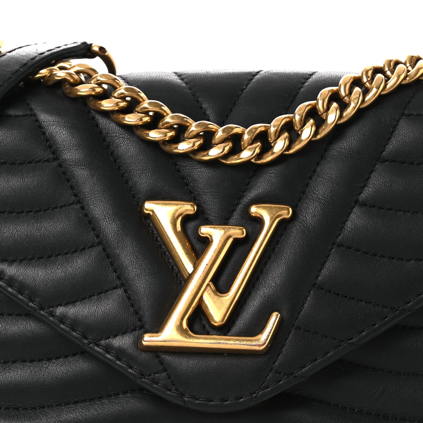Calfskin New Wave Chain MM Black