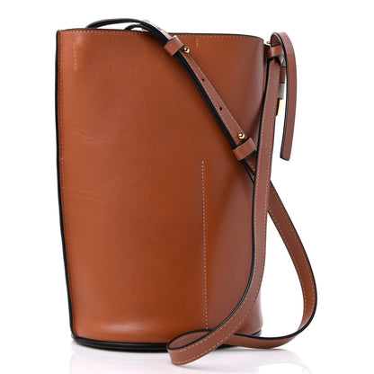 Loewe Calfskin Perforated Anagram Gate Bucket Bag Light Oat Tan 3 of 13