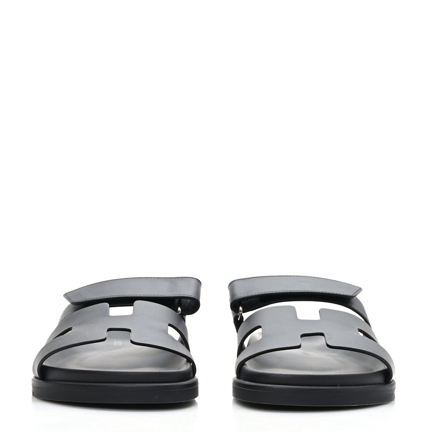 Calfskin Womens Chypre Sandals 38.5 Black