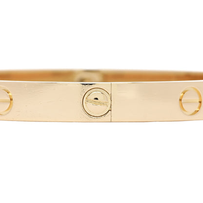 Cartier 18K Yellow Gold LOVE Bracelet 18 5 of 9