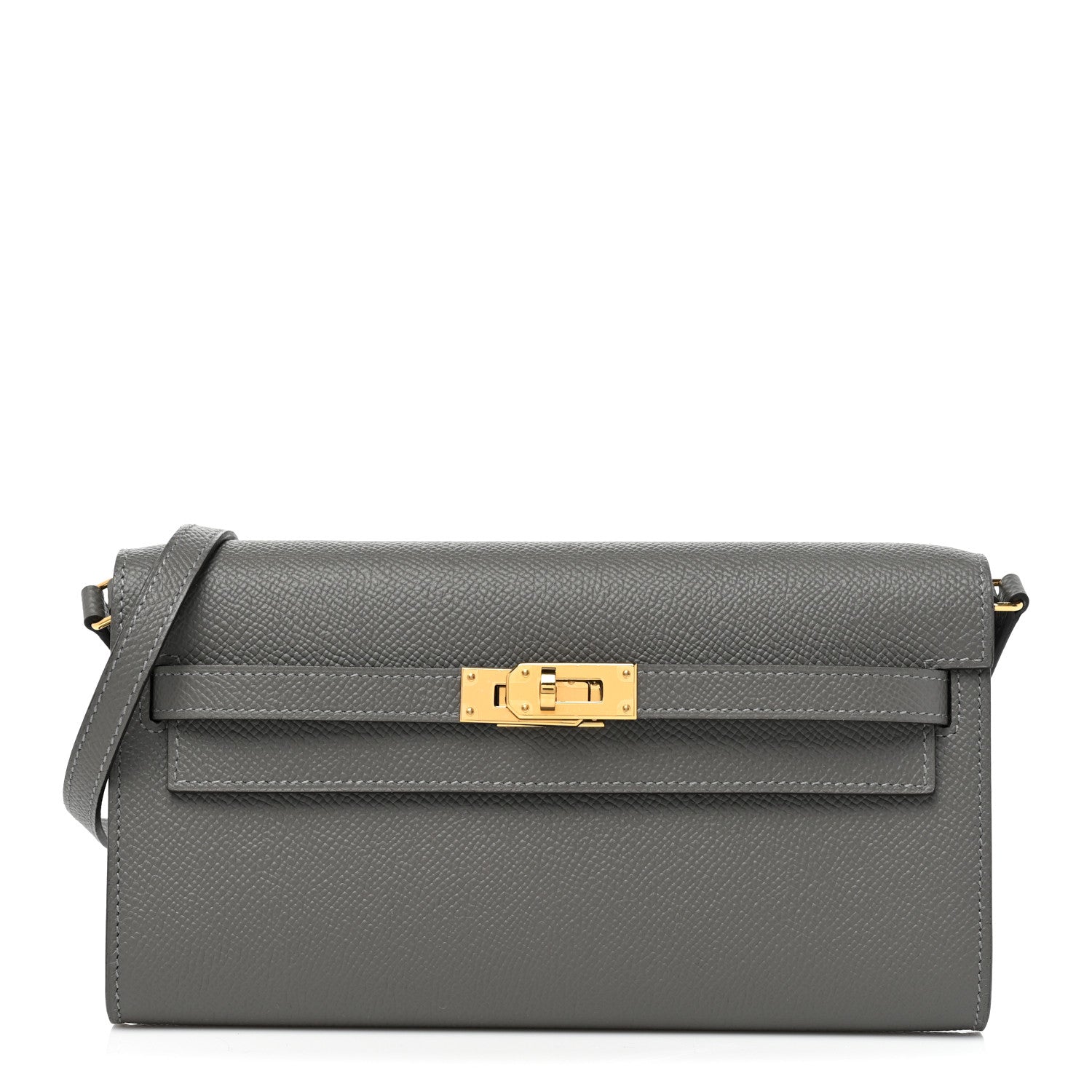 Hermes Epsom Kelly To Go Wallet Gris Meyer 1 of 9