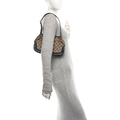 Gucci Monogram Web Small Jackie O Hobo Dark Brown 2 of 11