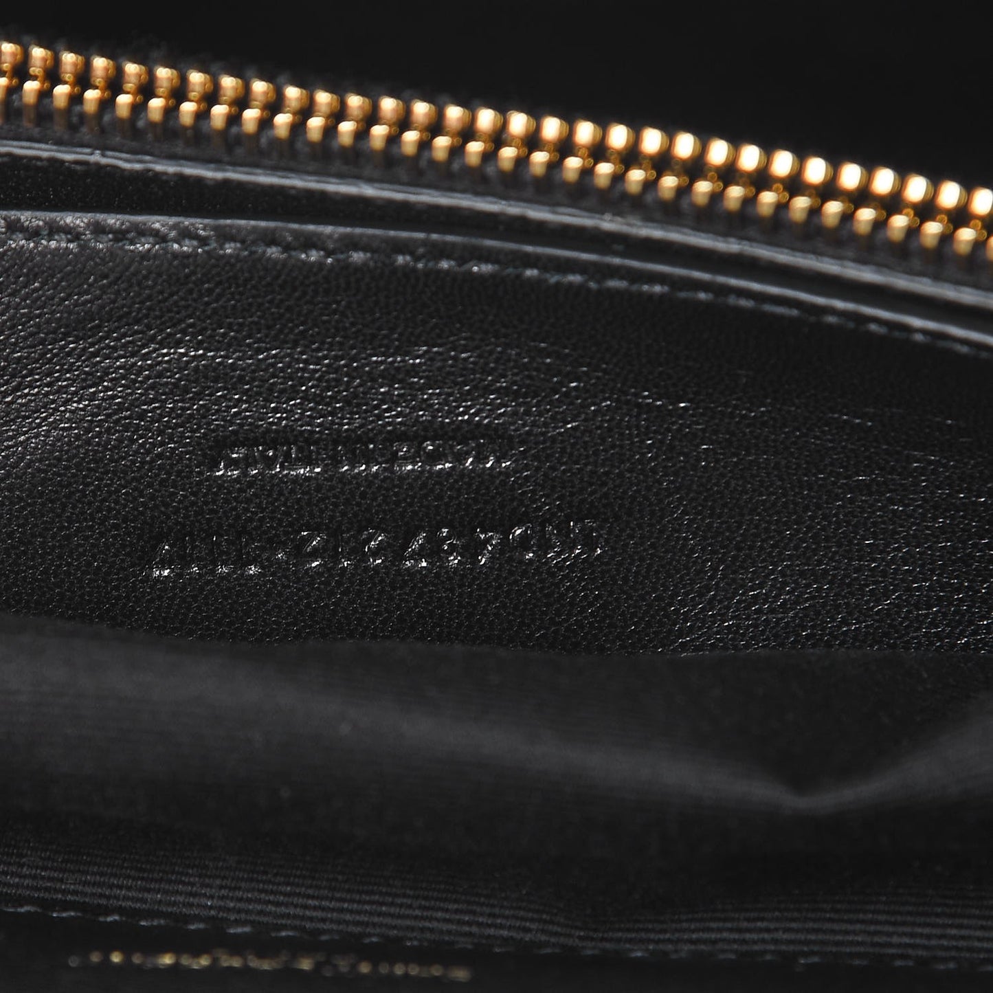 Sheepskin Matelasse Chevron Monogram Large College Satchel Black