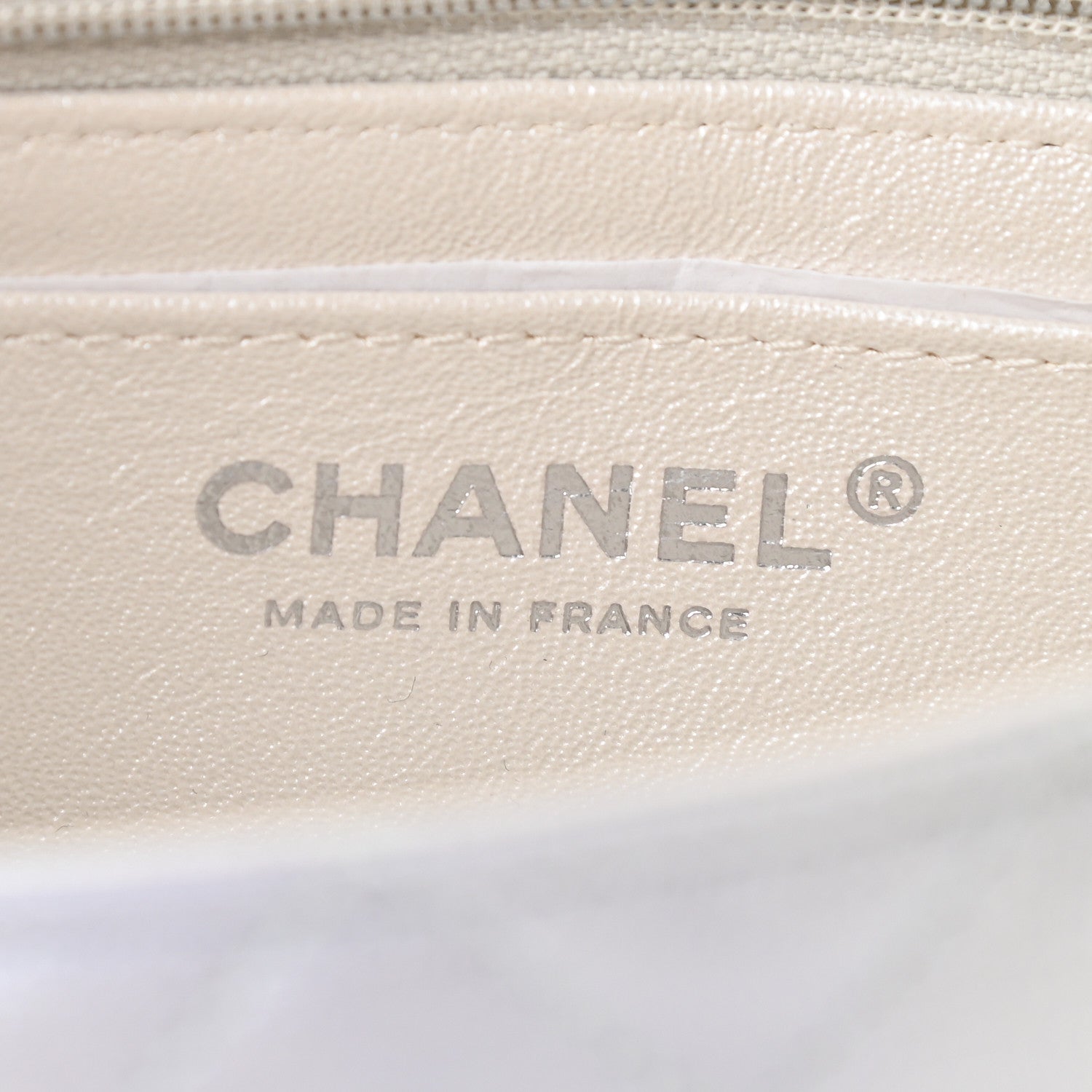 Chanel Metallic Goatskin Quilted Ombre Mini Rectangular Flap Grey Green 6 of 9