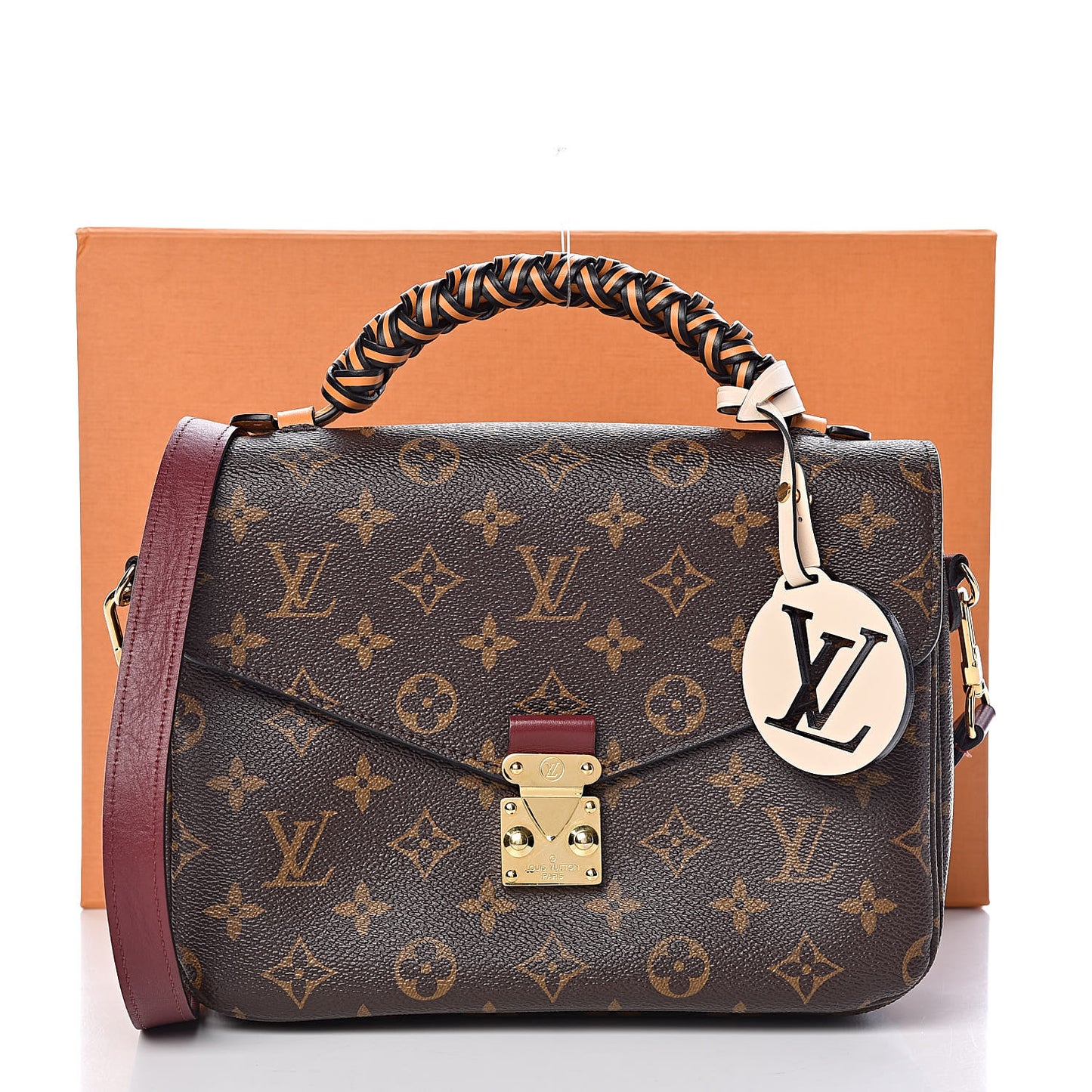 Monogram Braided Pochette Metis Safran