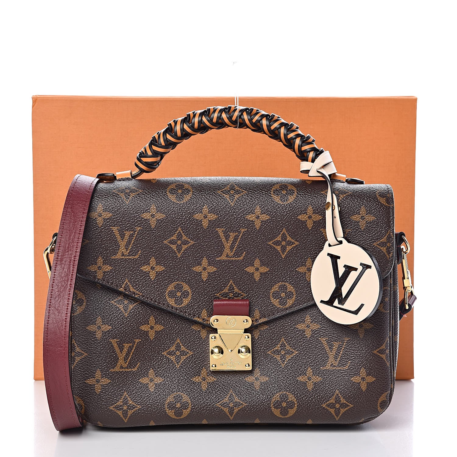 Louis Vuitton Monogram Braided Pochette Metis Safran 10 of 10